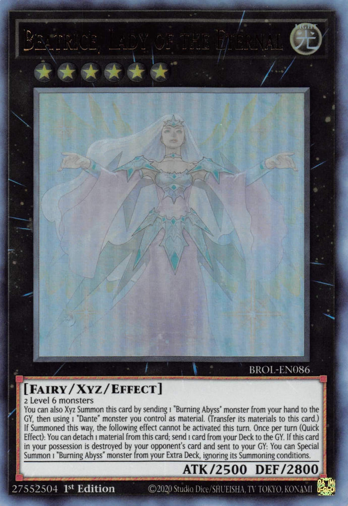 cards like beatrice yugioh Beatrice, Lady of the Eternal PGL3-EN021 Gold Secret Rare 1st E Kneel to your Queen, "Ghost"