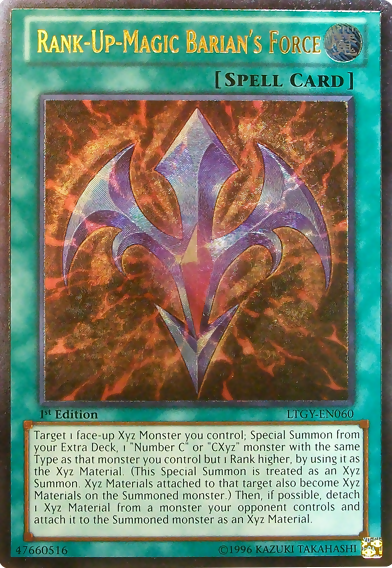 yugioh rank up magic cards Rank-Up-Magic Barian's Force [LTGY-EN060] Ultimate Rare