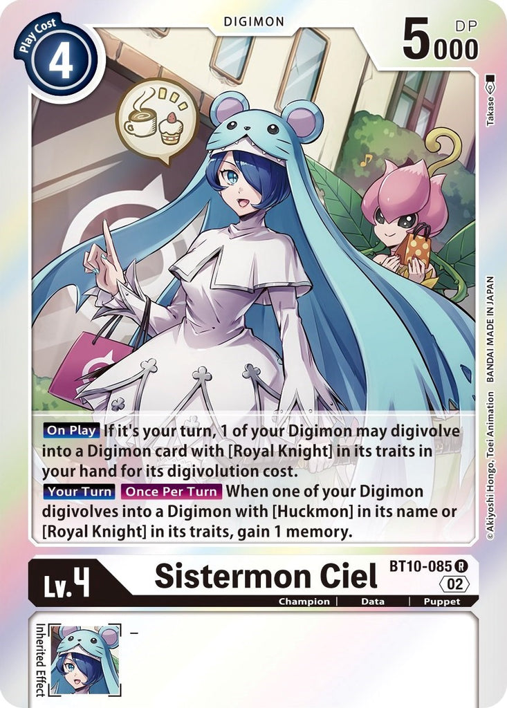 digimon yugioh cards Sistermon Ciel [BT10-085] [Xros Encounter]