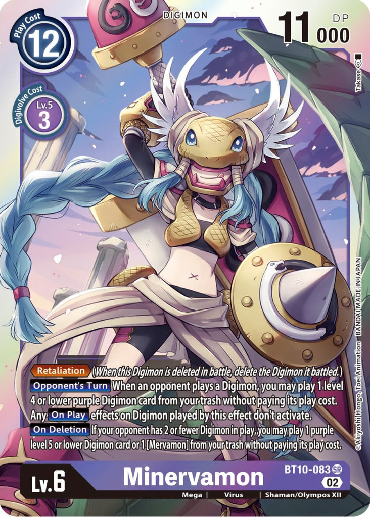 renamon digimon card Minervamon [BT10-083] [Xros Encounter]