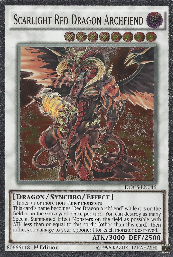 yugioh red dragon archfiend cards Scarlight Red Dragon Archfiend (UTR) [DOCS-EN046] Ultimate Rare