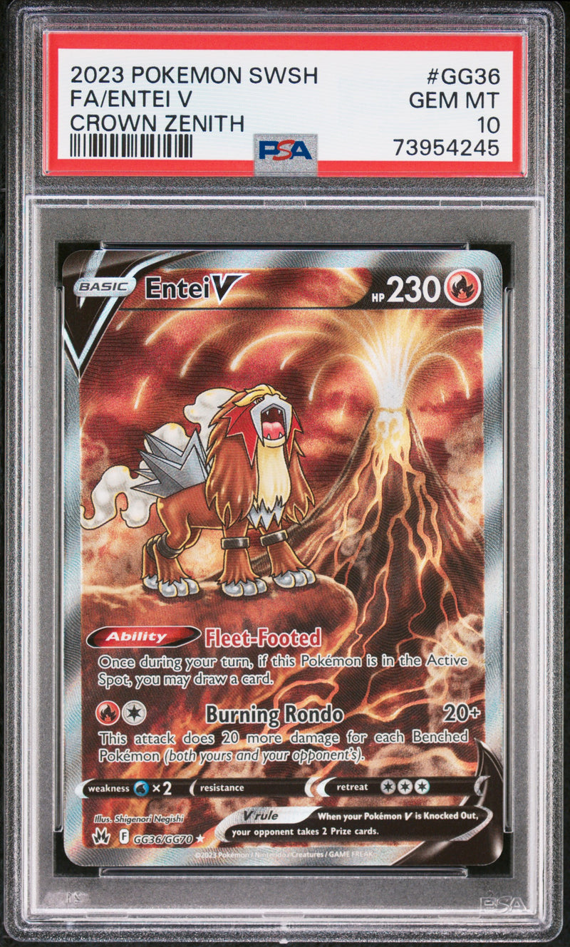 Entei V GG36/GG70 Crown Zenith Galatian Gallery PSA 10 73954245