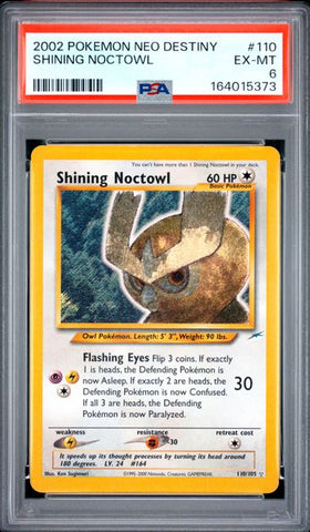 Shining Noctowl 110/105 Neo Destiny Holo PSA 6 164015373