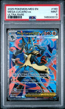 Mega Lucario ex 160/132 Mega Evolution PSA 9 146049913
