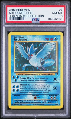 Articuno 2/110 Legendary Collection PSA 8 103232691