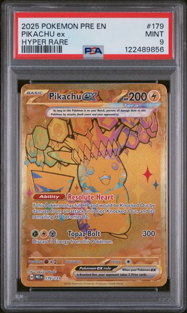 Pikachu ex 179/131 Prismatic Evolutions PSA 9 122489856