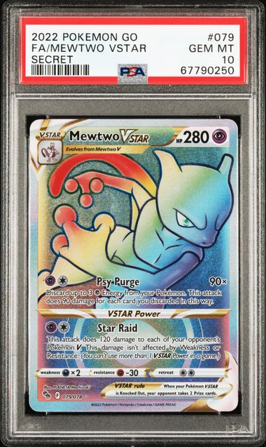 Mewtwo VSTAR 079/078 Pokemon GO PSA 10 67790250