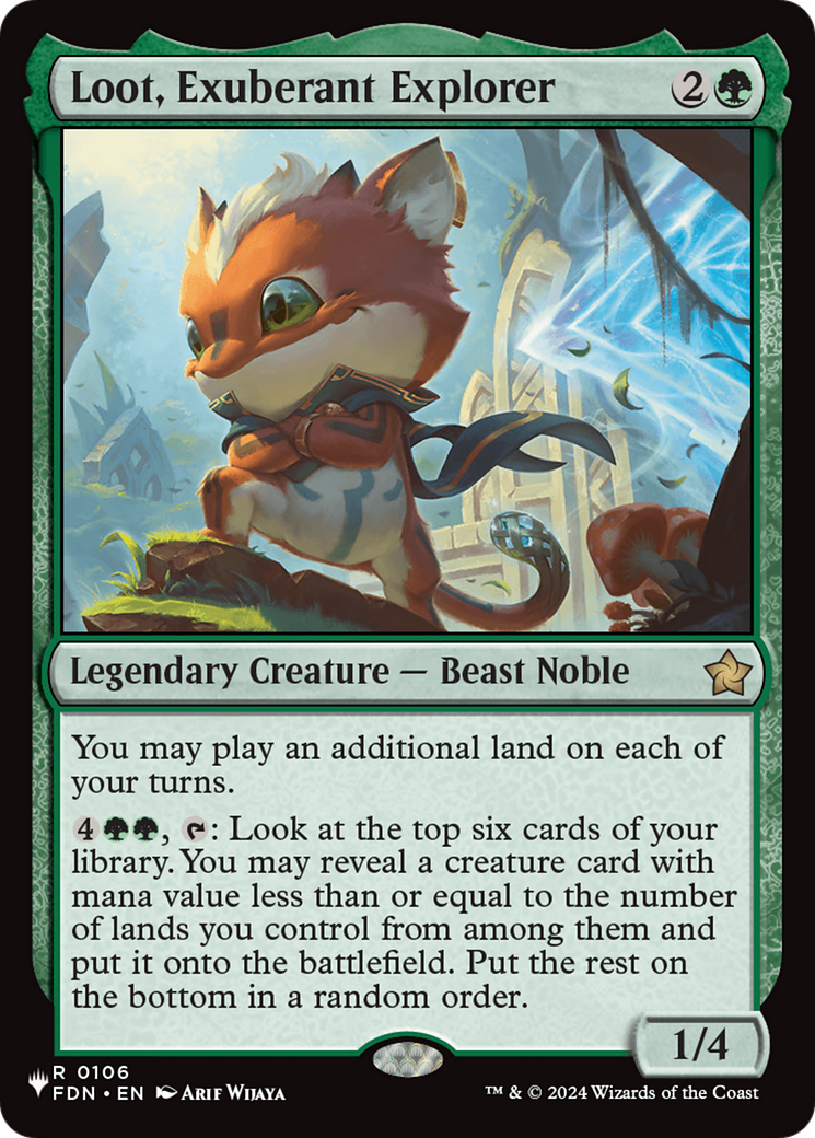 Loot, Exuberant Explorer [The List]