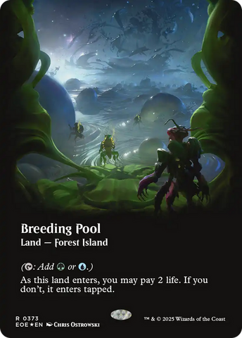 Breeding Pool (Borderless) (Galaxy Foil) [Edge of Eternities]