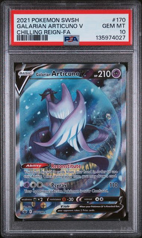 Galarian Articuno V 170/198 Chilling Reign PSA 10 135974027