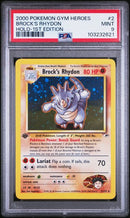 Brock's Rhydon - Holo 2/132 Gym Heroes 1st Edition PSA 9 103232621