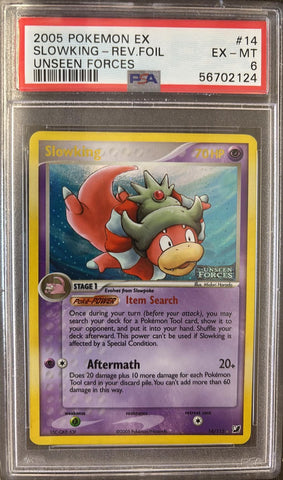 Slowking 14/115 EX Unseen Forces Reverse Holo PSA 6 56702124