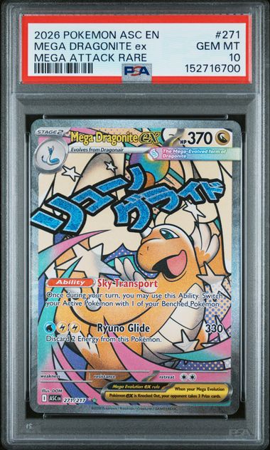 Mega Dragonite EX MAR (271) PSA 10 152716700