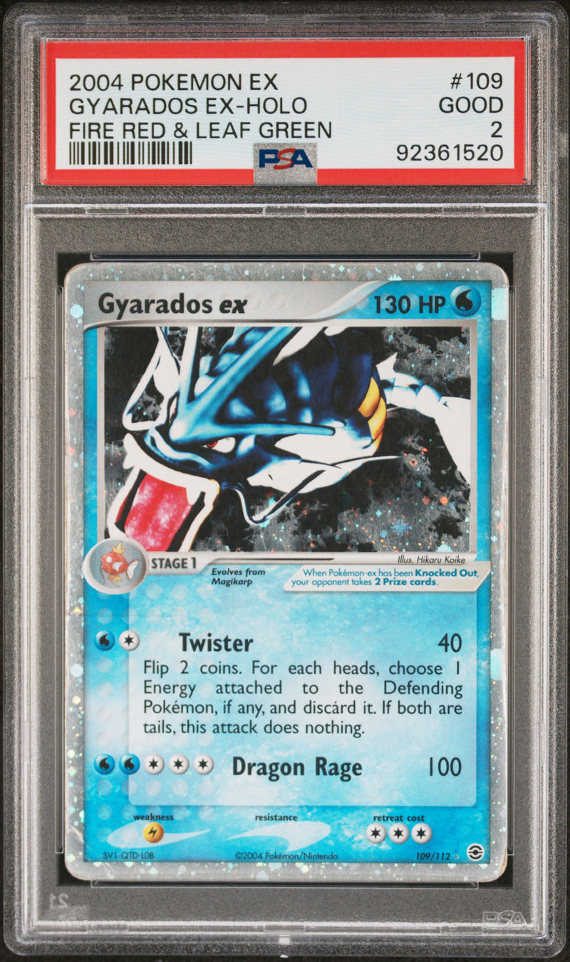 Gyarados ex 109/112 Fire Red and Leaf Green PSA 2 92361520