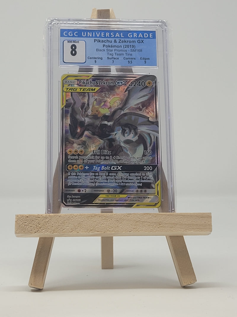 Pikachu & Zekrom SM168 Black Star Promos CGC 8 3787682013