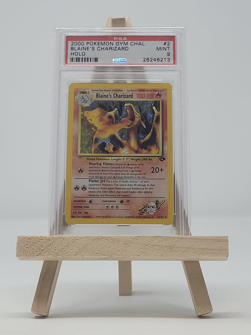 Blaine's Charizard 2/132 Gym Challenge PSA 9 26246213
