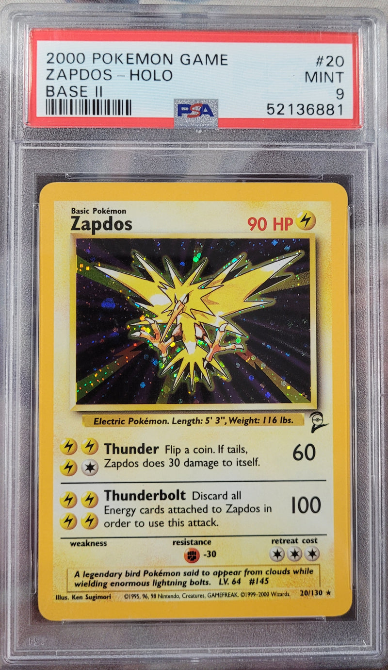 Zapdos 20/130 Base Set 2 PSA 9 52136881