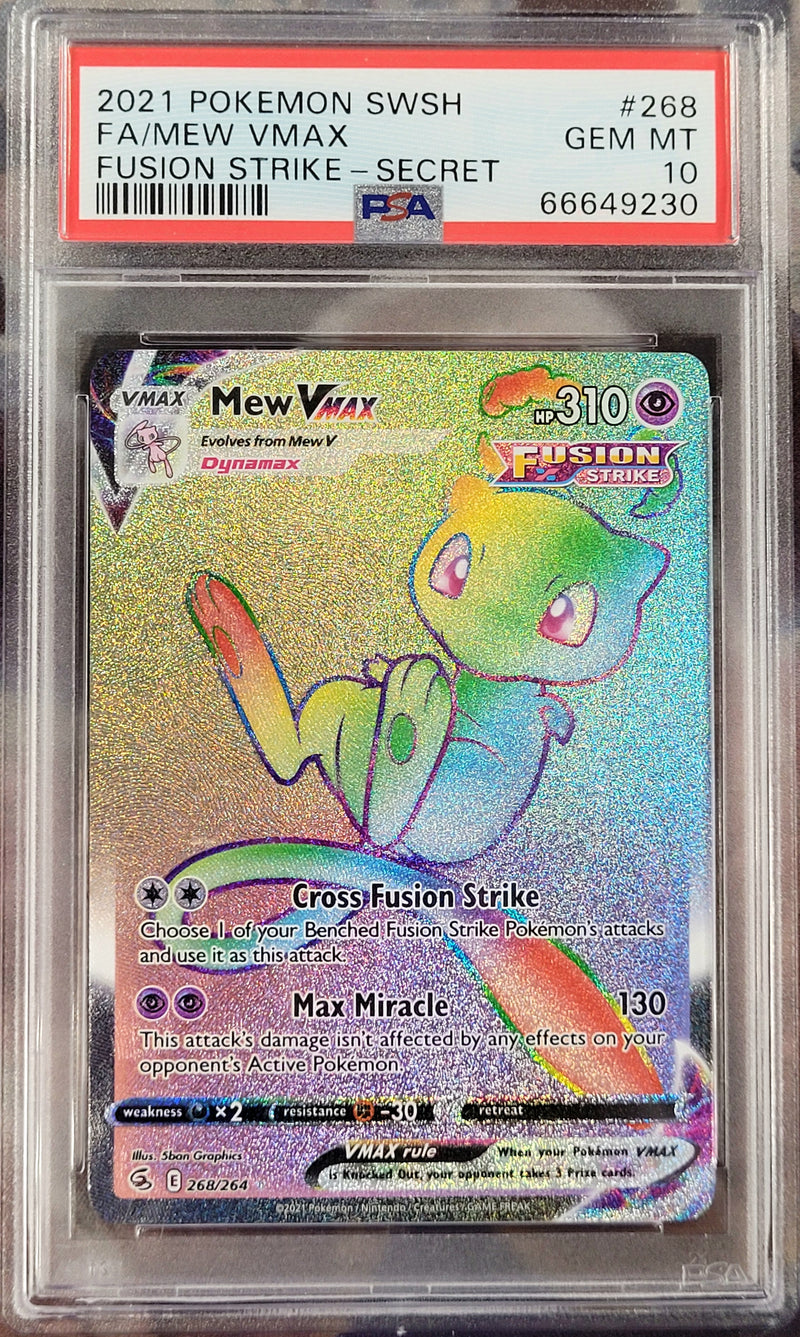 Mew VMAX 268/264 Sword & Shield: Fusion Strike PSA 10 66649230
