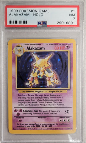 Alakazam - Holo 1/102 Base Set PSA 7 29016891