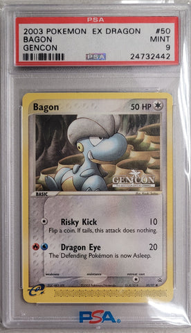 Bagon (Gencon) 50/97 EX: Dragon PSA 9 24732442