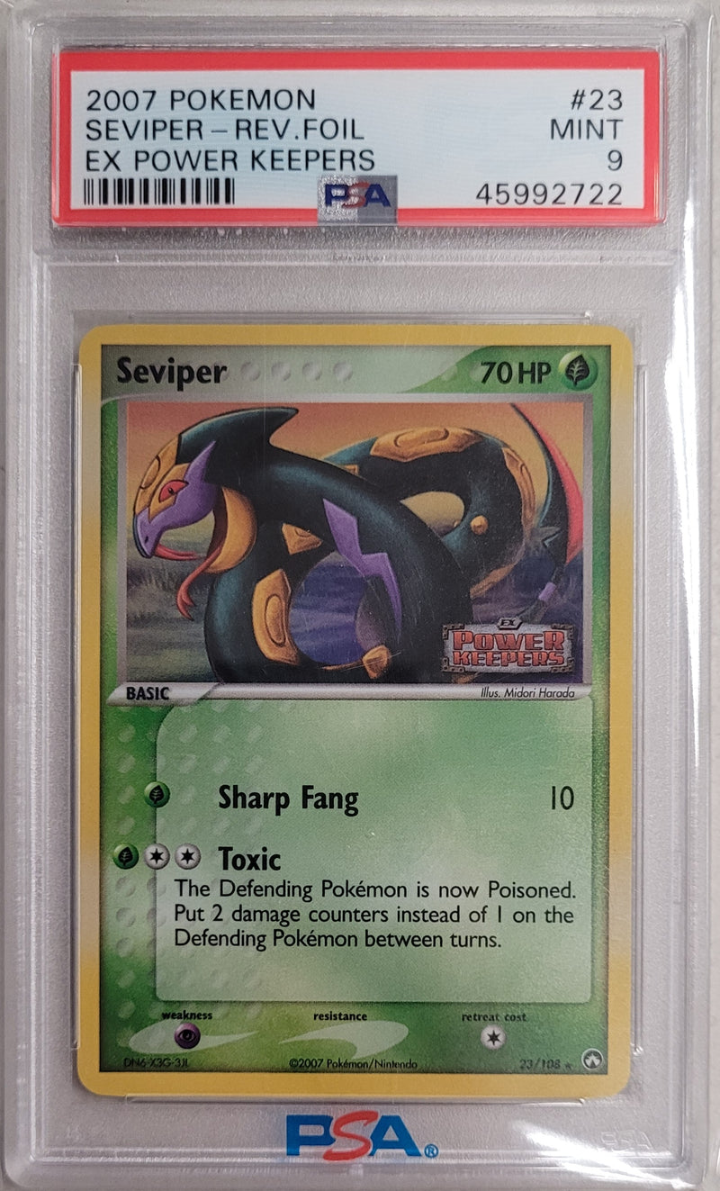 Seviper - Rev. Holo 23/108 EX: Power Keepers PSA 45992722