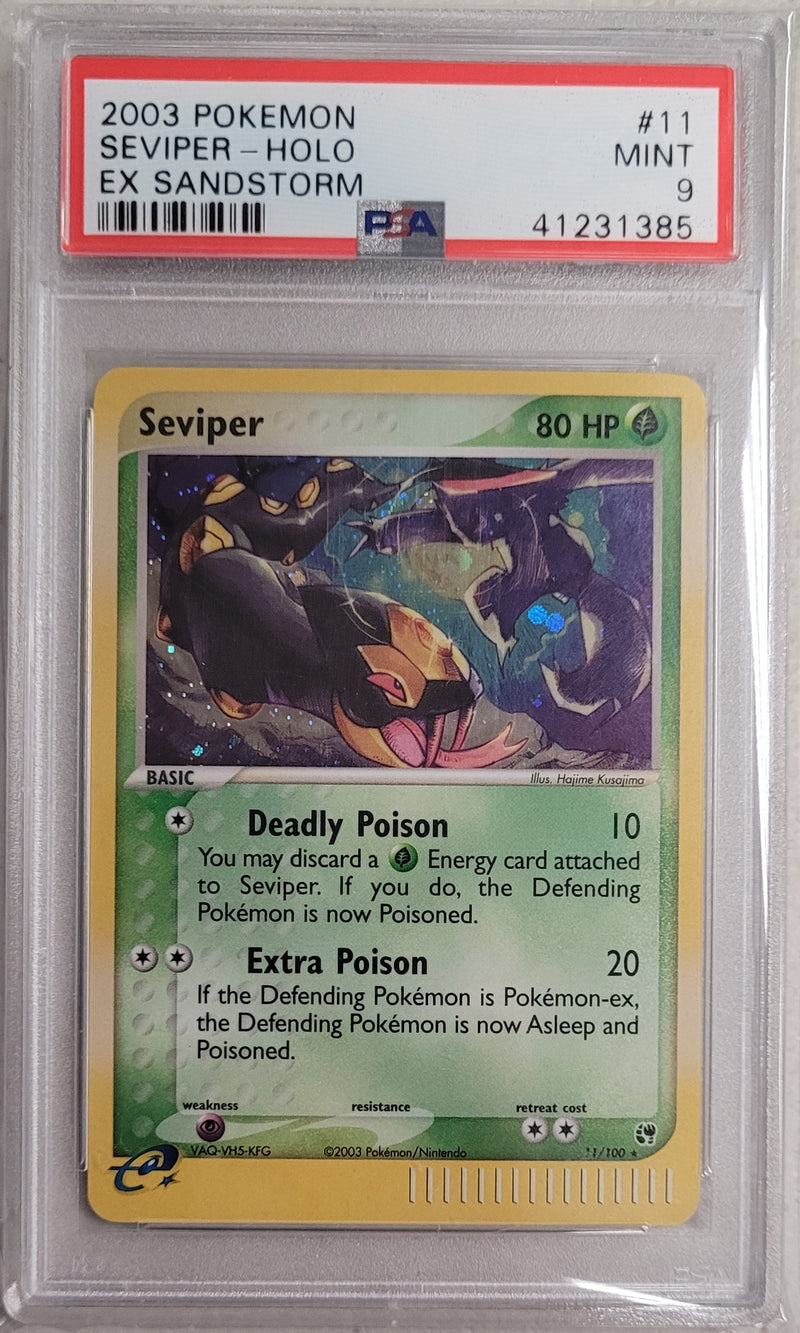 Seviper - Holo 11/100 EX: Sandstorm PSA 9 41231385