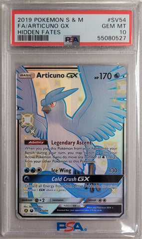 Articuno GX SV54/SV94 Hidden Fates PSA 10 55080527