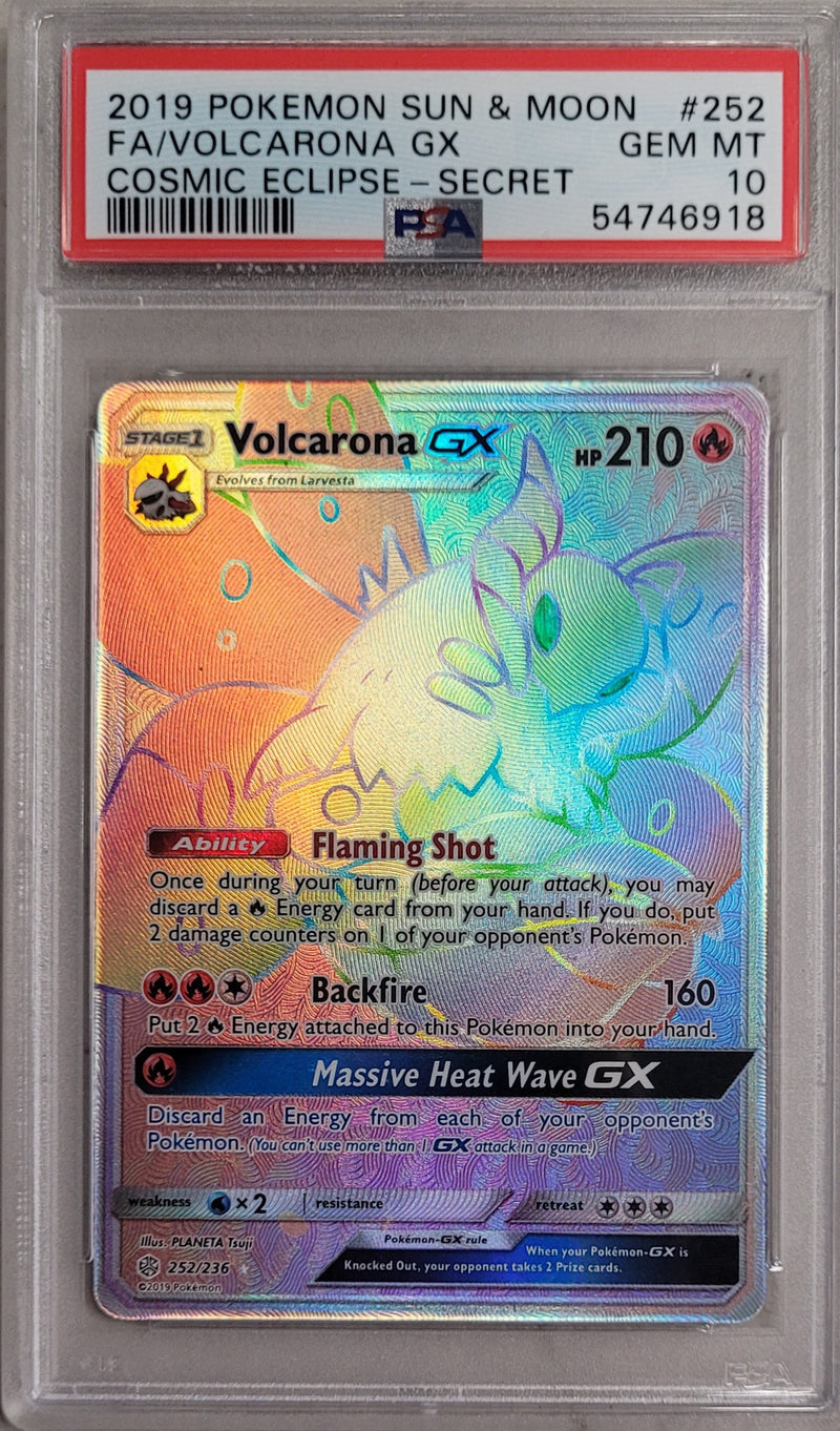 Volcarona GX 252/236 Cosmic Eclipse PSA 10 54746918