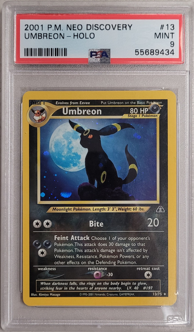Umbreon - Holo 13/75 Neo Discovery PSA 9 55689434