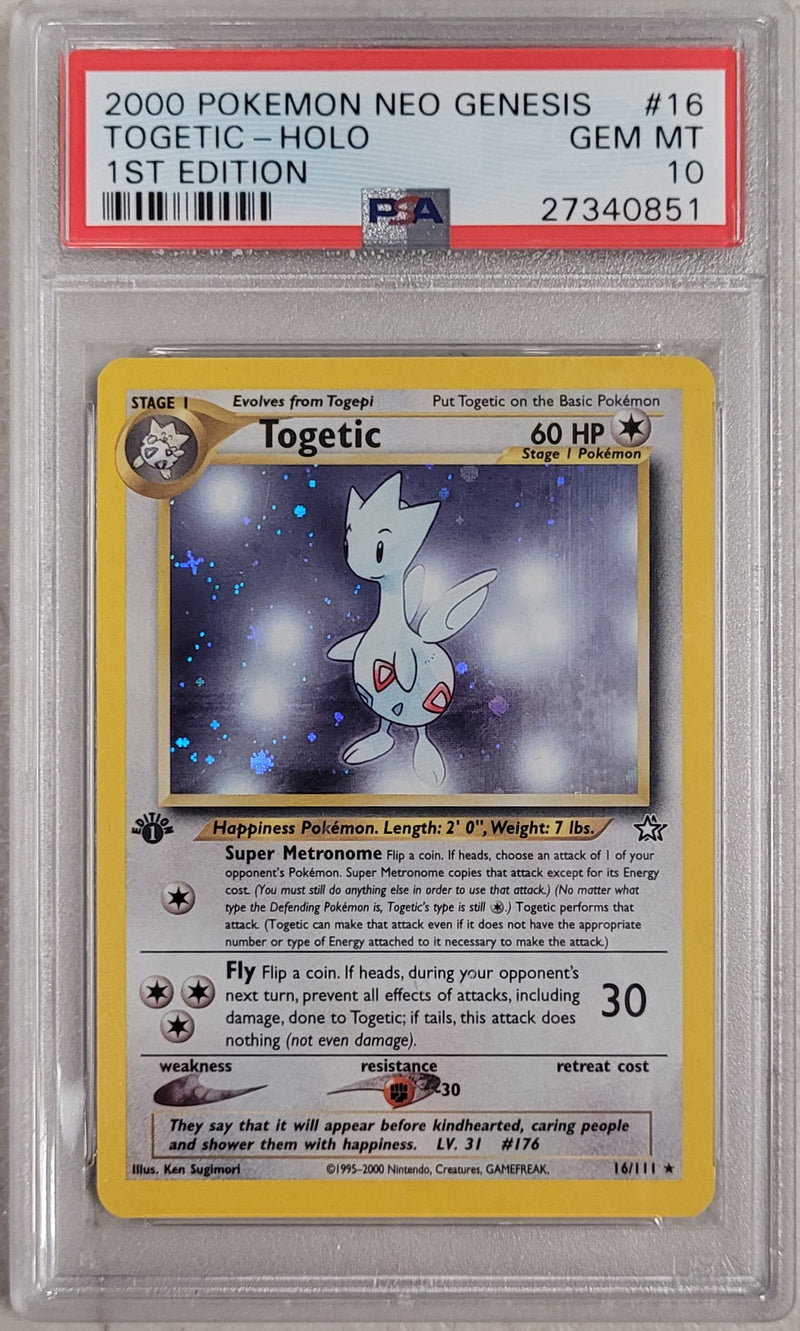 Togetic - Holo 16/111 Neo Genesis 1st Edition PSA 10 27340851