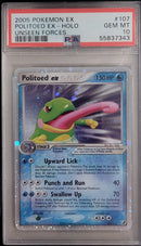 Politoed ex - Holo 107/115 Unseen Forces PSA 10 55837343