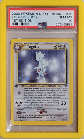 Togetic - Holo 16/111 Neo Genesis 1st Edition PSA 10 27340851