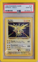 Zapdos - Holo 16/102 Base Set PSA 10 45785618