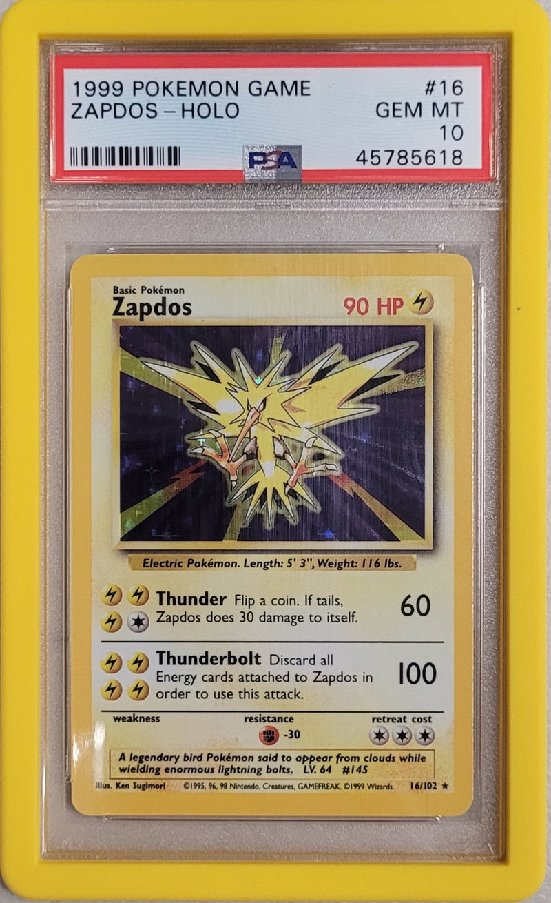 Zapdos - Holo 16/102 Base Set PSA 10 45785618