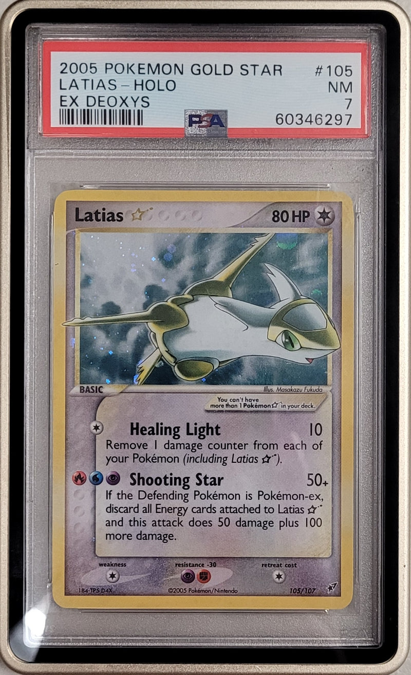 Latias Gold Star 105/107 EX Deoxys PSA 7 60346297