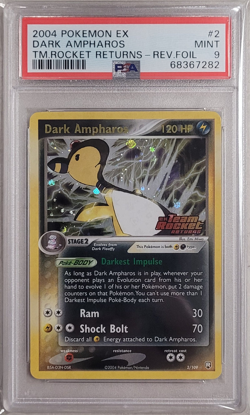Dark Ampharos 2/109 Team Rocket Returns PSA 9 68367282
