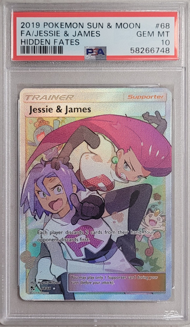 Jessie & James 68/68 Hidden Fates PSA 10 58266748
