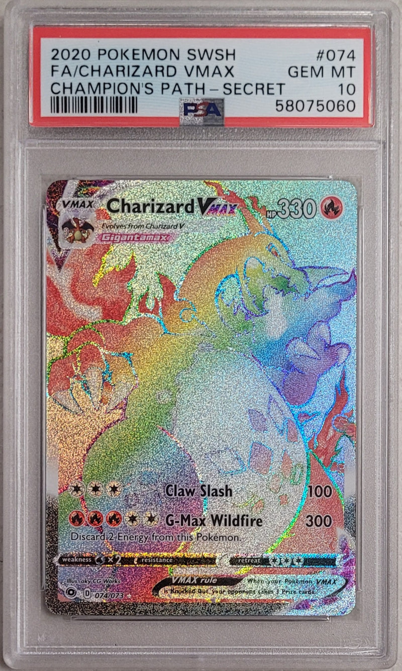 Charizard VMAX 074/073 Champion's Path PSA 10 58075060