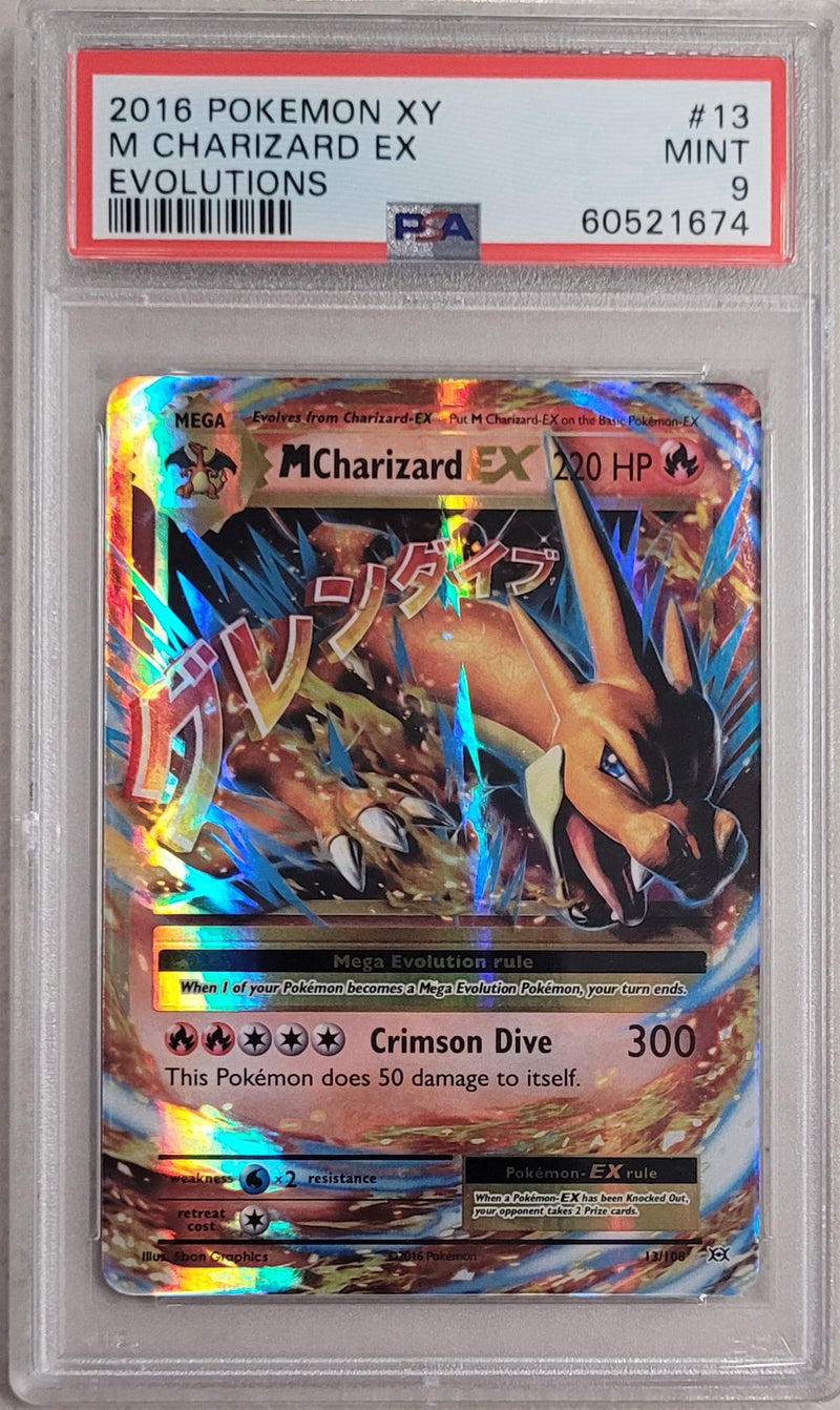 M Charizard EX 13/108 Evolutions PSA 9 60521674