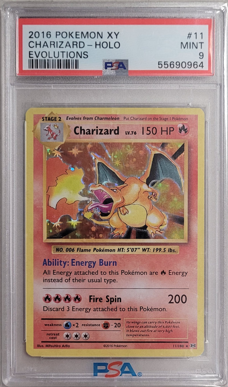 Charizard - Holo 11/108 Evolutions PSA 9 55690964