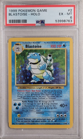 Blastoise - Holo 2/102 Base Set PSA 6 53998763