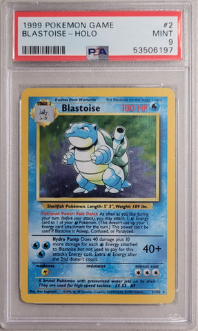 Blastoise - Holo 2/102 Base Set PSA 9 53506197
