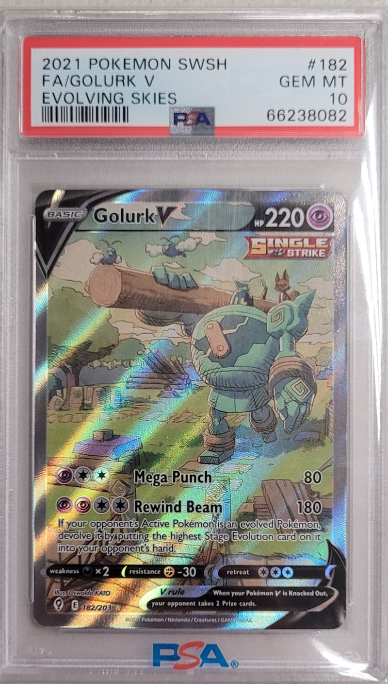 Golurk V 182/203 Evolving Skies PSA 10 66238082