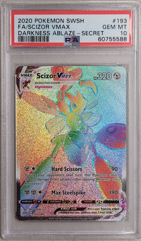 Scizor VMAX 193/189 Darkness Ablaze PSA 10 60755588