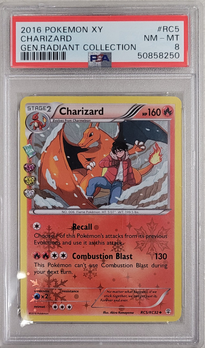 Charizard RC5/RC32 Generations Radiant Collection PSA 8 50858250