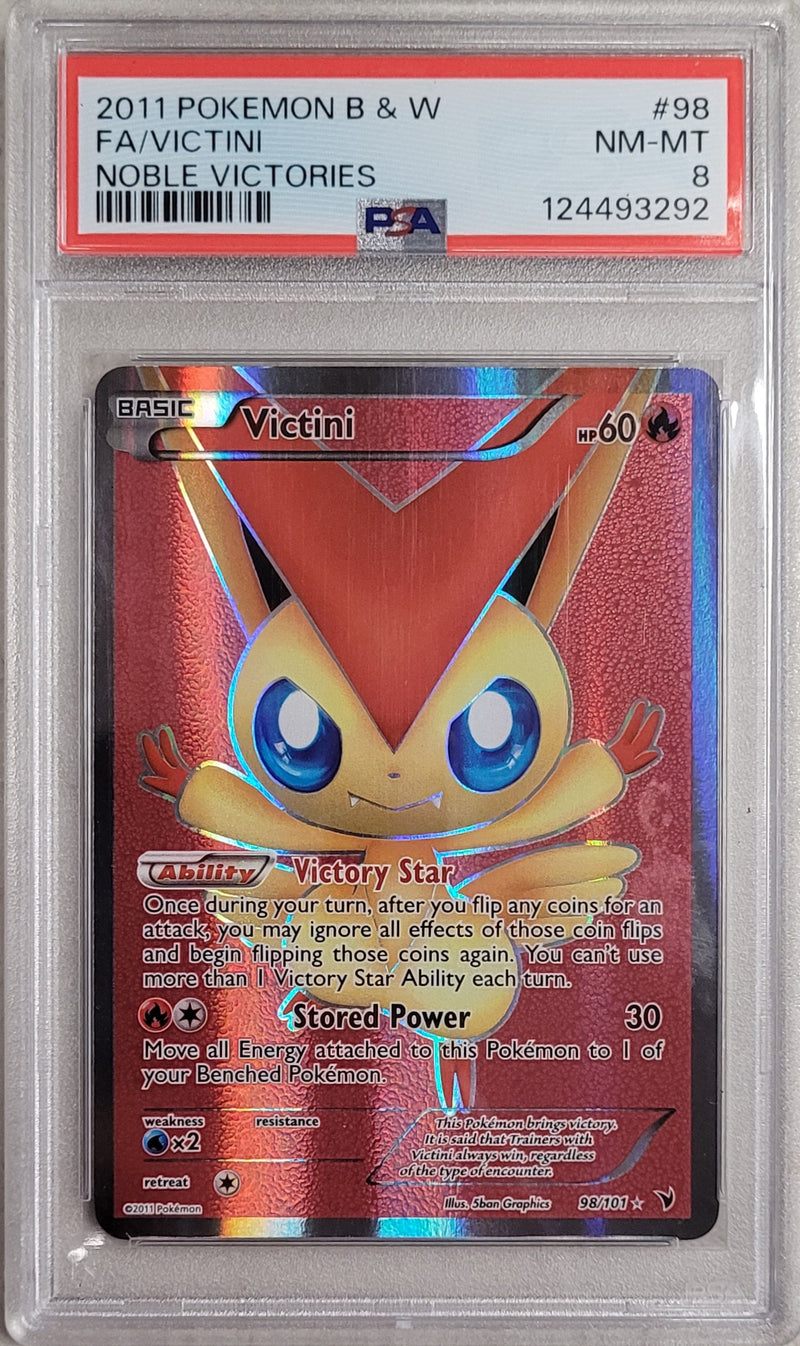 Victini 98/101 Noble Victories PSA 8 124493292
