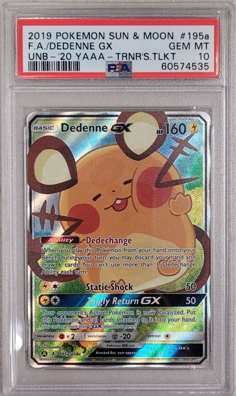 Dedenne GX 195a/214 Sun & Moon Trainer's Toolkit PSA 10 60574535