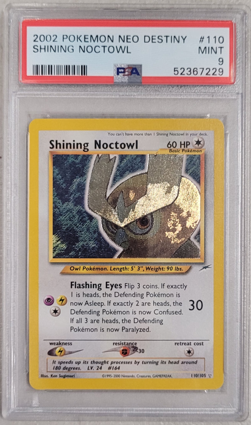 Shining Noctowl 110/105 Neo Destiny PSA 9 52367229