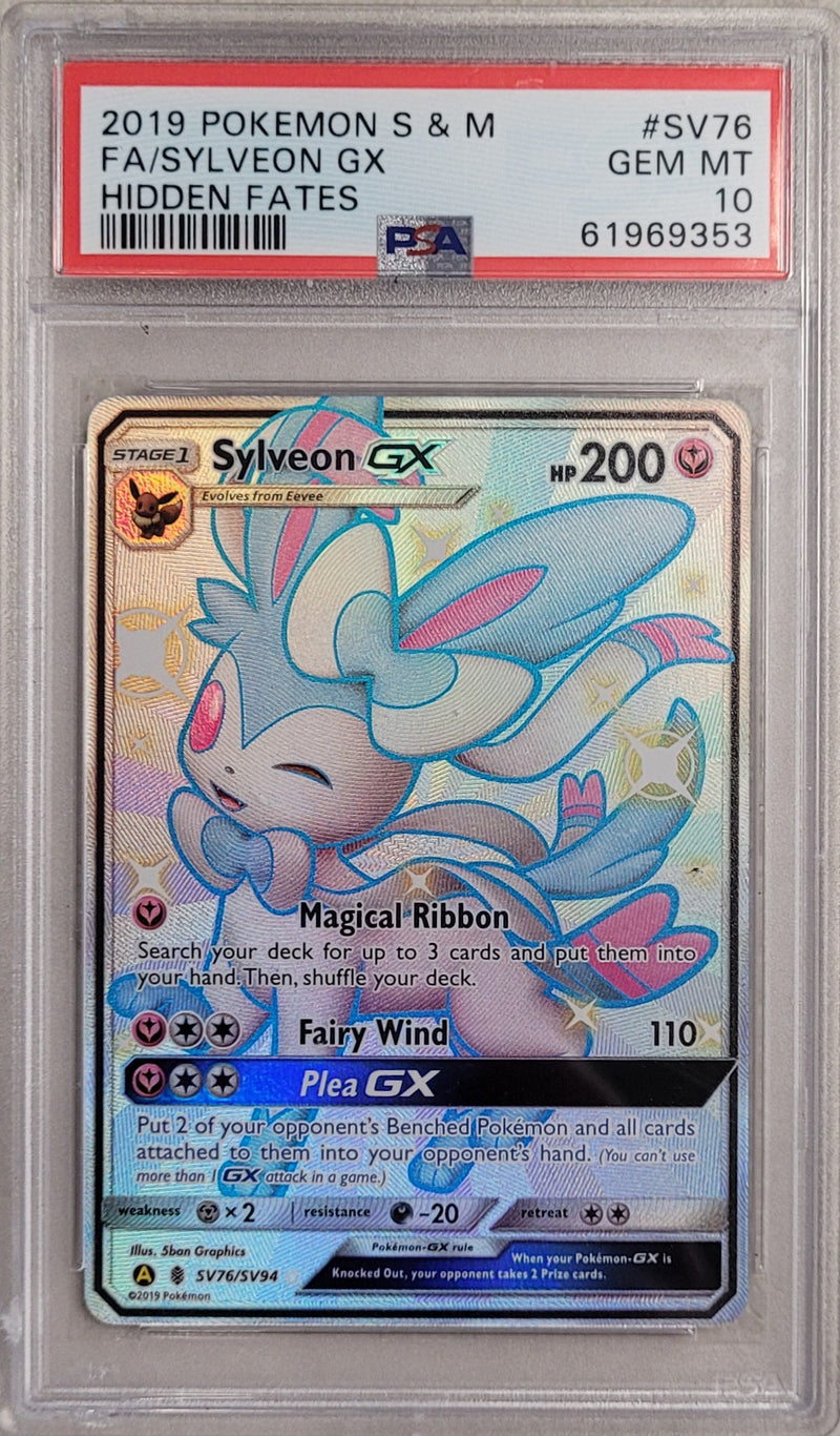 Sylveon GX SV76/SV94 Hidden Fates PSA 10 61969353