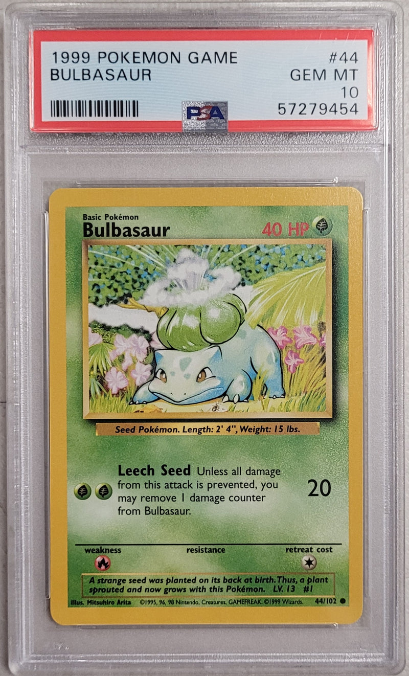 Bulbasaur 44/102 Base Set Unlimited PSA 10 57279454
